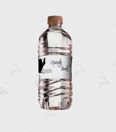 Etiqueta Agua Nuestra Boda.